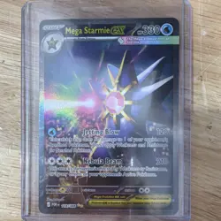 Pokemon Mega Starmie EX 330 HP Holo Rare Jetting Blow Nebula Beam Card - Image 1