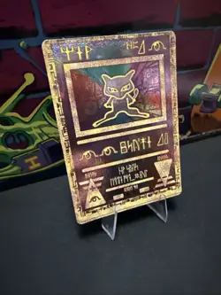 Pokemon TCG Ancient Mew Promo Miscut Error Card Silver Line Holo 2X Swirls - Image 2