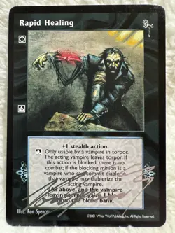 💪 Artist-Signed - Rapid Healing (V:tES CCG) - Ron Spencer - Action Card - Image 1
