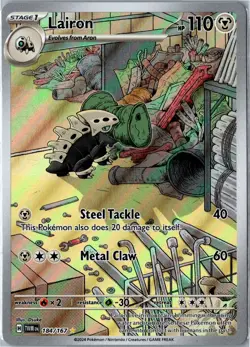 Lairon - 184/167 SV06: Twilight Masquerade Illustration Rare Pokemon Card NM - Image 1