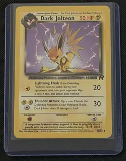 Dark Jolteon 38/82 Team Rocket Unlimited Pokemon Card WOTC Mitsuhiro Arita - Image 1