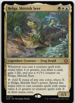 Helga, Skittish Seer (217) Bloomburrow NM - MTG - Image 1