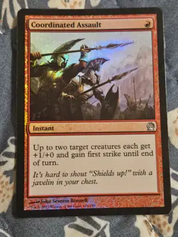 Coordinated Assault FOIL #116/249 MTG Magic MP - Image 3