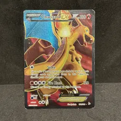 2014 POKEMON CARD TCG XY 100/106 FLASHFIRE FULL ART CHARIZARD EX HP-DMG - Image 1
