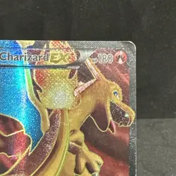 2014 POKEMON CARD TCG XY 100/106 FLASHFIRE FULL ART CHARIZARD EX HP-DMG - Image 3