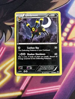 Umbreon 61/108 Pokemon Card TCG Dark Explorers - MP/HP - Image 1