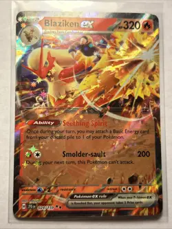 Blaziken ex 024/159 Sv09: Journey Together Holo Double Rare Card Pokemon NM - Image 1