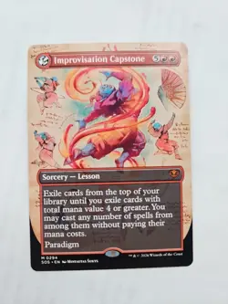 Improvisation Capstone (Borderless) Secrets of Strixhaven Regular - Image 1