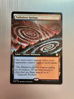 Turbulent Springs - 105 - MTG: Secrets of Strixhaven - Extended Art - Regular - Image 1