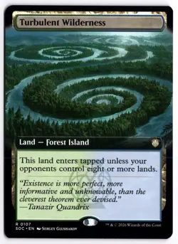 PRESALE Turbulent Wilderness (Extended Art) SOC 107 Magic: The Gathering R NM - Image 1