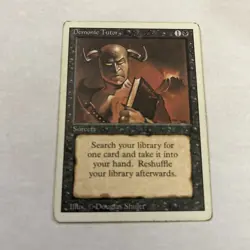 ***revised Demonic Tutor*** MTG Unlimited Magic - Image 1
