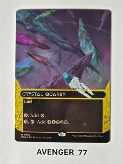 Magic MTG #0100 Crystal Quarry Galaxy FOIL Borderless Edge of Eternities EOS - Image 1