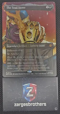 Magic The Gathering Soul Stone Borderless Foil M 0243 Spider-Man - Image 1
