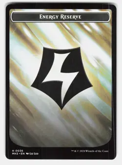 FANATIC OF RHONAS // ENERGY RESERVE DOUBLE-SIDED TOKEN - MTG - Leo LP - Image 2
