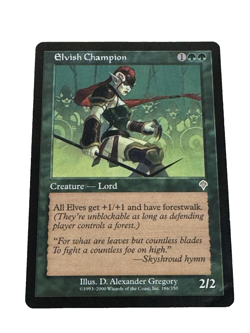 MTG Invasion: Elvish Champion GREEN Power Tribal Invasion LP Invasion 2000 Magic - Image 1