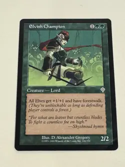 MTG Invasion: Elvish Champion GREEN Power Tribal Invasion LP Invasion 2000 Magic - Image 2
