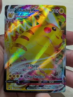 Pikachu VMAX SWSH286 Black Star Promo Crown Zenith Full Art NM Pokemon Card - Image 1