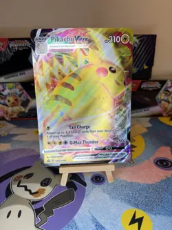 Pokemon TCG Pikachu VMAX SWSH286 Jumbo Black Star Promo Card - NM - Image 1