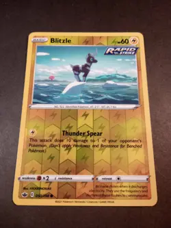 Pokemon Chilling Reign Blitzle Reverse Holo Common Card 050/198 NM - Image 1