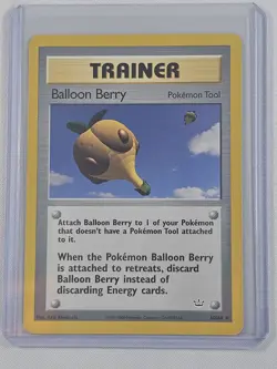 Pokemon BALLOON BERRY Trainer 60/64 Neo Revelation - NM - Image 1