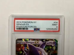 Gengar EX 2014 Pokemon XY Phantom Forces #34 PSA 9 English - Image 3