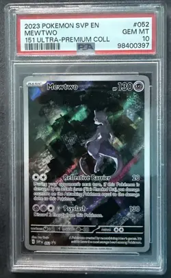 Pokemon TCG Scarlet & Violet Mewtwo 052 Blackstar Promo - Image 1