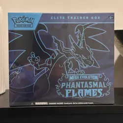Factory Sealed Pokemon Mega Evolution — Phantasmal Flames Elite Trainer Box ETB - Image 1