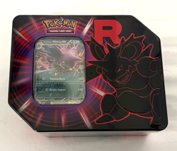Pokemon TCG Destined Rivals Team Rocket Tin - Nidoking EX - New/Factory-Sealed - Image 3