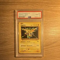 Pokemon 2016 Evolutions Zapdos 42/108 Holo Rare PSA 10 English TCG - Image 1