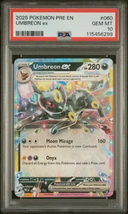 Umbreon Ex 060 Pokemon Pre En-Prismatic Evolutions NM PSA 10 - Image 1