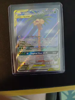 Pokemon TCG Rowlet & Alolan Exeggutor Tag Team GX Unified Minds 215/236 NM - Image 4