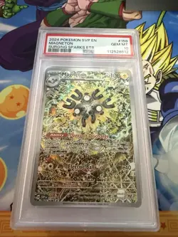 2024 Pokemon SVP EN Magneton Surging Sparks ETB #159 PSA 10 Gem Mint! - Image 1