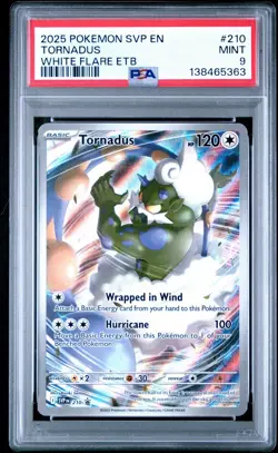 2025 POKEMON SVP WHITE FLARE TORNADUS 210 ELITE TRAINER BOX PROMO PSA 9 MINT - Image 1