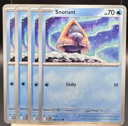 4x Snorunt 046/217 Common Ascended Heroes Pokemon TCG Playset NM - Image 1