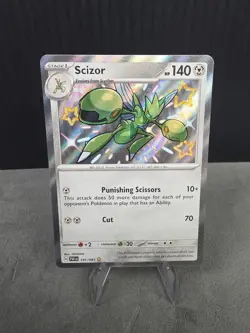 Scizor 191/091 Paldean Fates Shiny Rare Pokemon TCG NM English 🔥 *SHINY* - Image 1