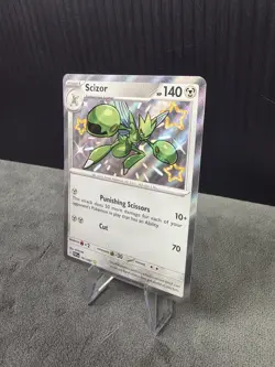 Scizor 191/091 Paldean Fates Shiny Rare Pokemon TCG NM English 🔥 *SHINY* - Image 2
