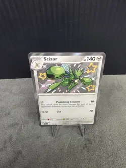 Scizor 191/091 Paldean Fates Shiny Rare Pokemon TCG NM English 🔥 *SHINY* - Image 4