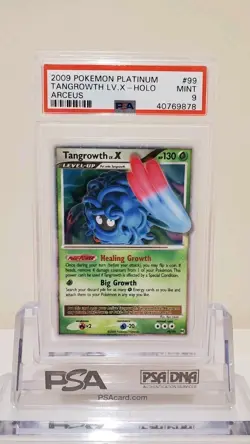 2009 POKEMON PLATINUM ARCEUS #99 TANGROWTH LV.X-HOLO PSA 9 - Image 1