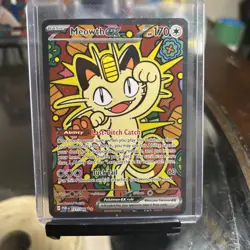 Pokemon Meowth EX Full Art Holo 121/088 Perfect Order Special Illustration Rare - Image 1