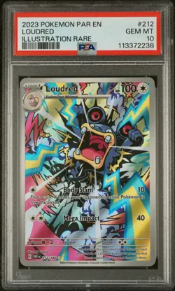 Loudred PSA 10 - Paradox Rift Pokemon TCG Graded 212/182 - Image 1