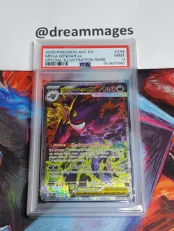 PSA 9 2026 POKEMON ASCENDED HEROES EN SPECIAL ILLUSTRATION RARE MEGA GENGAR EX - Image 1