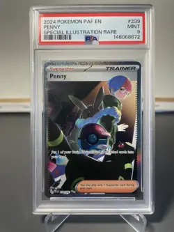 Pokemon Penny SIR 239/091 SV Paldean Fates- PSA 9 - Image 1