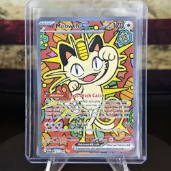 Meowth ex 121/088 ENGLISH Special Illustration Rare - Perfect Order SIR Pokemon - Image 1