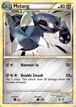 Metang 30/90 - Undaunted - Pokemon - NM - Image 1