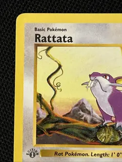 Pokemon Rattata 61/102 (1st Edition) (Shadowless) (Never Played) *Near Mint*￼ - Image 3