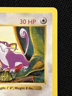 Pokemon Rattata 61/102 (1st Edition) (Shadowless) (Never Played) *Near Mint*￼ - Image 4