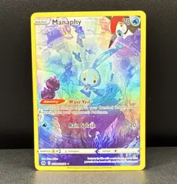 Pokemon Manaphy GG06/GG70 Crown Zenith Galarian Gallery Ultra Rare Holo 70 HP - Image 1
