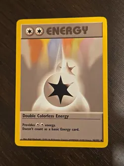 DOUBLE COLORLESS ENERGY 96/102 UNCOMMON BASE SET UNLIMITED POKEMON WOTC LP - Image 1