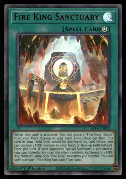Fire King Sanctuary SR14-EN024 Ultra Rare Yu-Gi-Oh 1st Edition Near Mint - Image 1
