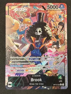 BROOK LEADER One Piece OPTCG English Alt Art Leader OP15-022 - Image 1